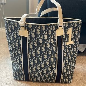 Dior Vintage Trottuer Monogram Tote